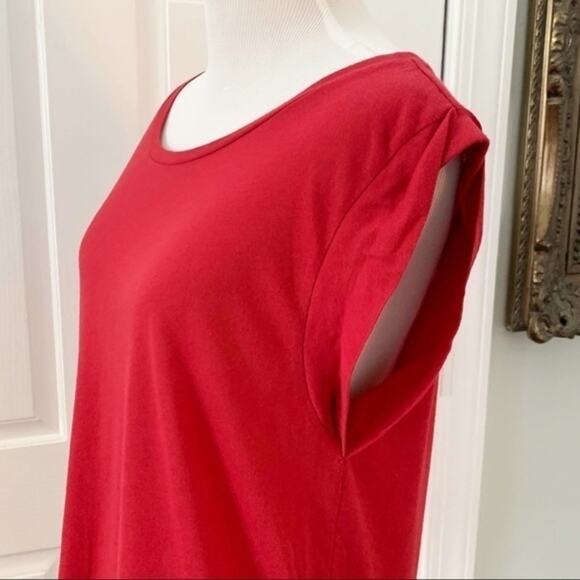 J.Crew Red Short Sleeve Top Size M - Picture 5 of 8